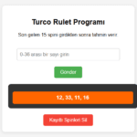 Rulet Tahmin Sitesi